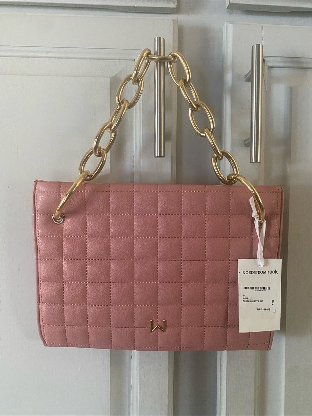House of Want dusty pink Clutch NWT